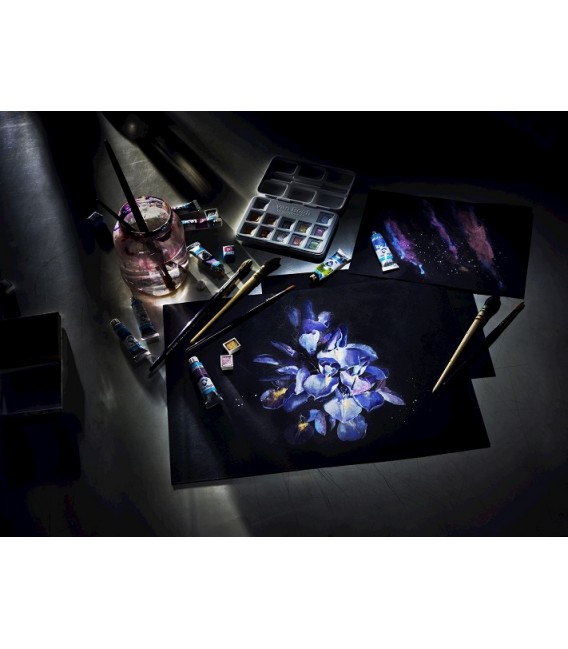 Black Watercolor Paper Bloc Van Gogh 12s 360gr Cold Press A4