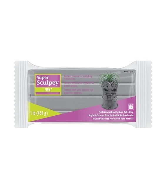 SS1S Super Sculpey Firm Grey 454 grs.
