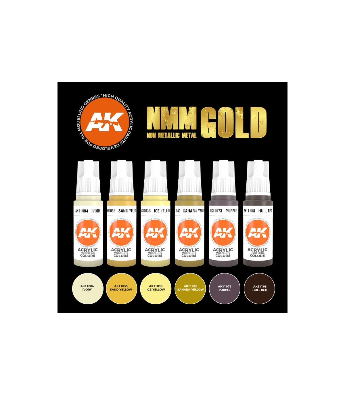 Kit de Tintas NMM GOLD - Non Metallic Metal - RPG