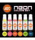 AK11610 Neon Colors set 6 u. 17 ml