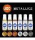 AK11608 Metallics Colors set 6 u. 17 ml
