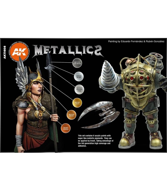 AK11608 Metallics Colors set 6 u. 17 ml