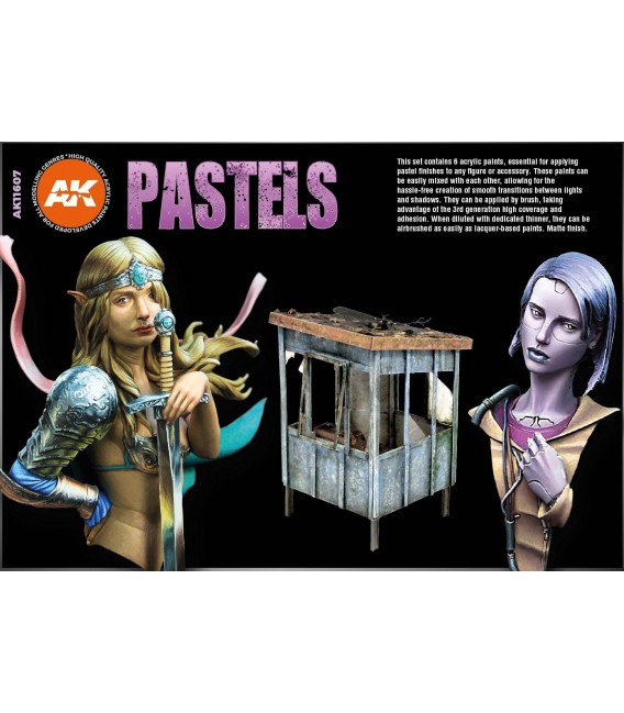 AK11607 Pastels Colors set 6 u. 17 ml