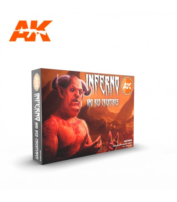 AK11604 Inferno and Red Models set 6 u. 17 ml