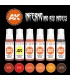 AK11604 Inferno and Red Models set 6 u. 17 ml