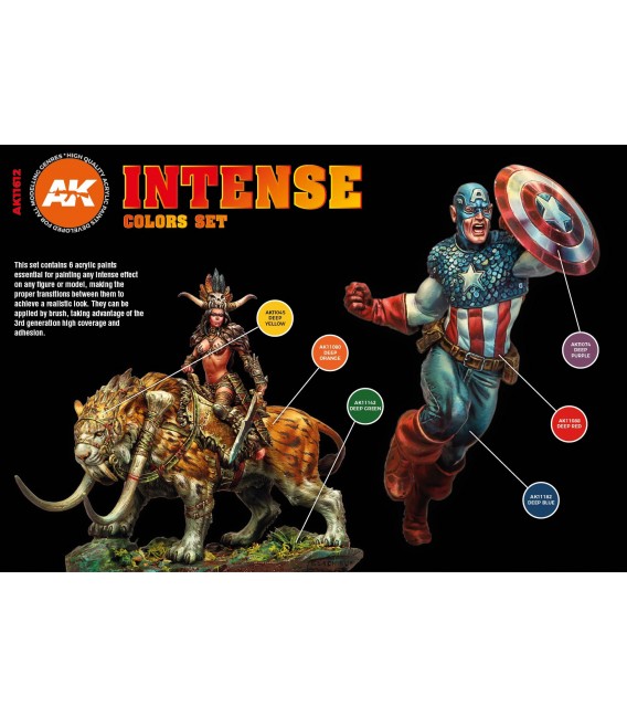 AK11612 Intense Colors set 6 u. 17 ml