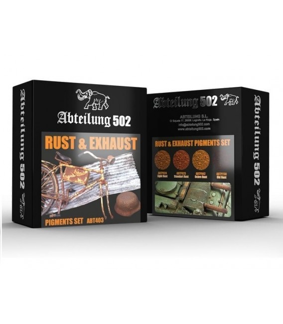 ABT403 Rust & Exhaust Pigments Set 4 u. 20 ml.