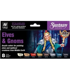 Set Vallejo Model Color 8 u. (17 ml.) Elves and Gnomes