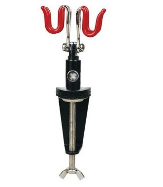 Lateral support for two airbrushes