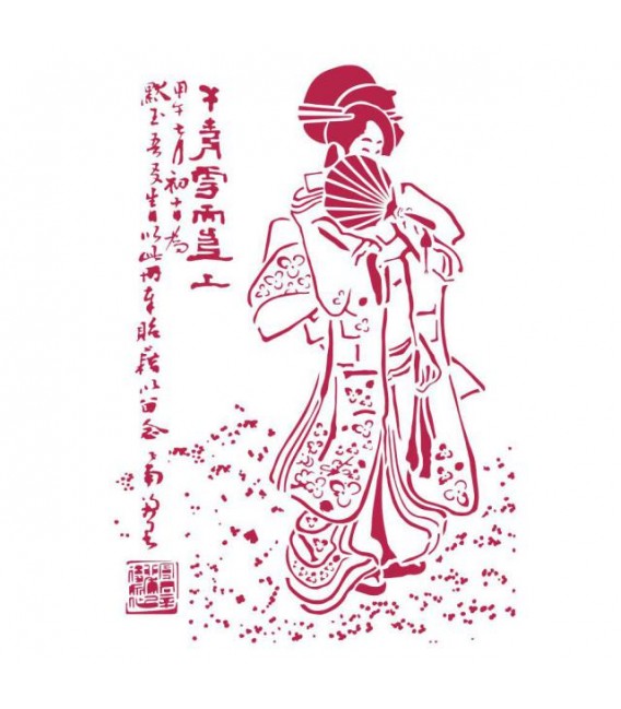 Stencils 21x29,7 Geisha KSG446