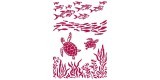Plantillas - Stencils 21x29,7 Romantic Sea Dream Fish and Turtles KSG460