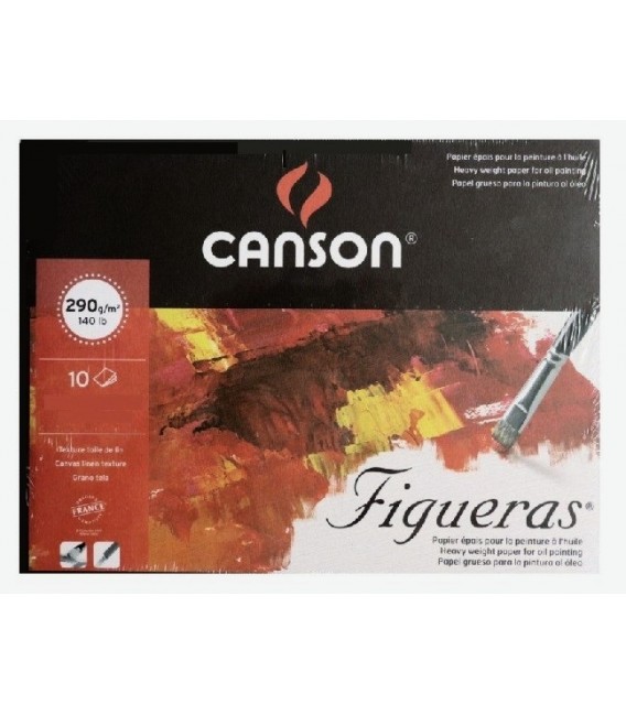 Bloc Canson Figueras 10f 290g 33x41 cm.