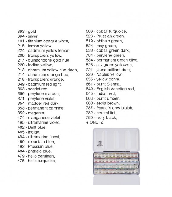 Caixa metal-lica Aquarel-la Schmincke Horadam 48 pastilles