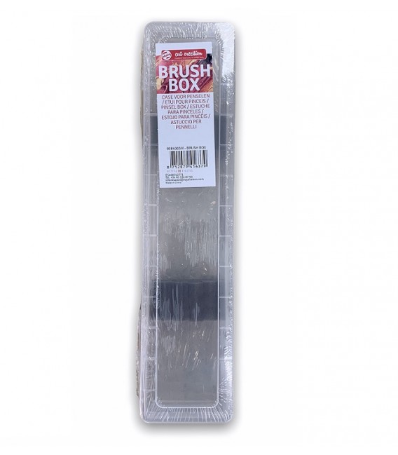 Plastic paint brush transport case Brush Box Art Creation