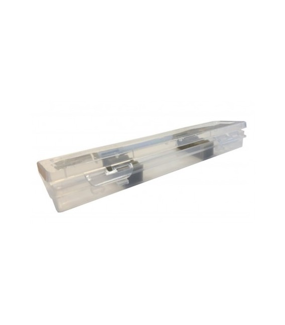 Plastic paint brush transport case Brush Box Art Creation