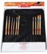 10 Brushes Set and Polyester organizer with zip.