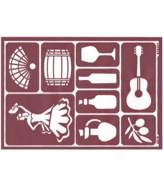 474227 Flex Stencils flexiveis 15 x 21