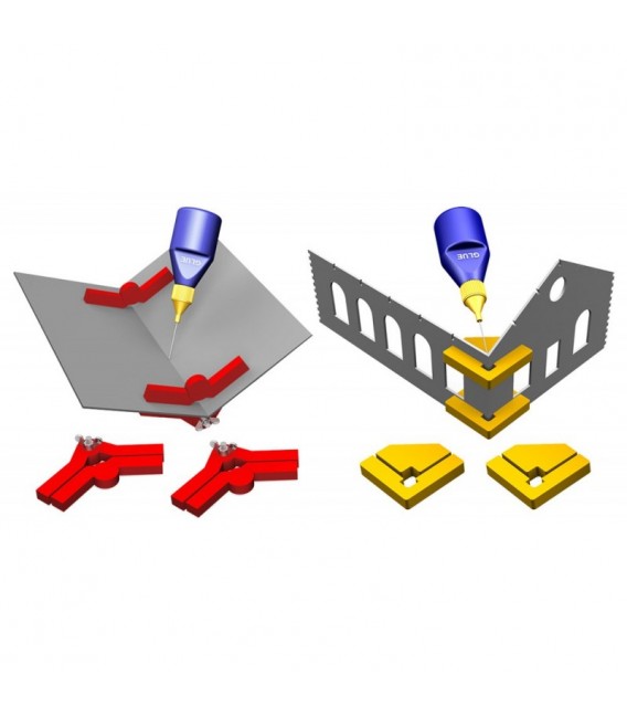 'Snap & Glue' Magnetic clamp Set (4 pcs) Proses PR-SS-05