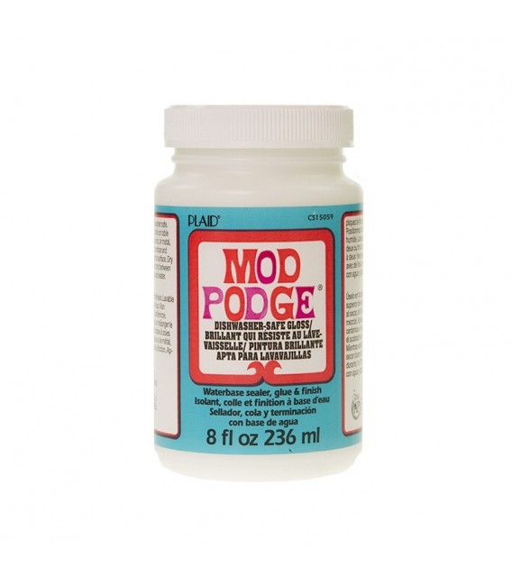 Mod Podge Dish-Washer Safe Gloss Varnish-glue 236 ml.