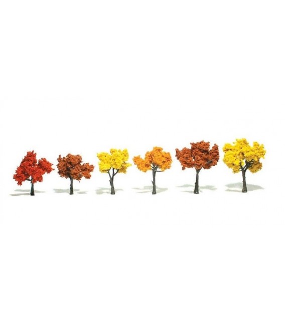Set 6 Arbres de tardor - Fall Mix 7-13 cm. TR1541 Woodland Scenics.