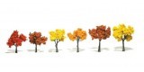 Set 6 Autumn trees - Fall Mix 7-13 cm. TR1541 Woodland Scenics.