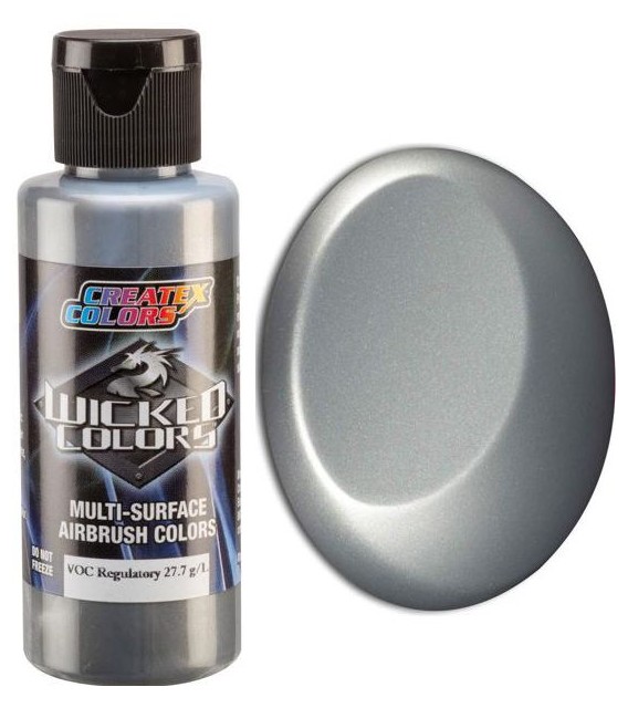 Pintura aerografía W312 Pearl Silver Wicked Pearlized (60 ml.)