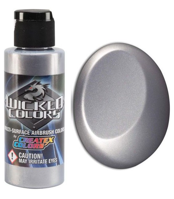 Pintura aerografía W351 Metallic Silver Wicked (60 ml.)