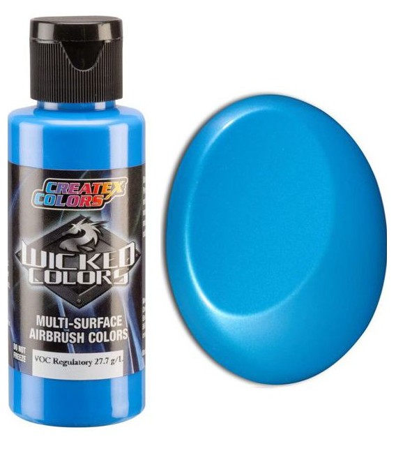 W381 Iridescent Brite Blue Airbrush painting (60 ml.)