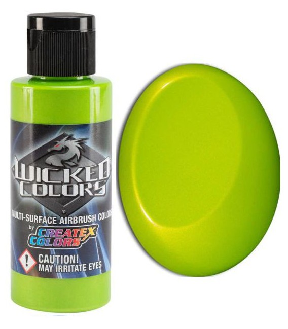 Peinture à l'aérographe W305 Lime Green Wicked Pearlized (60 ml.)