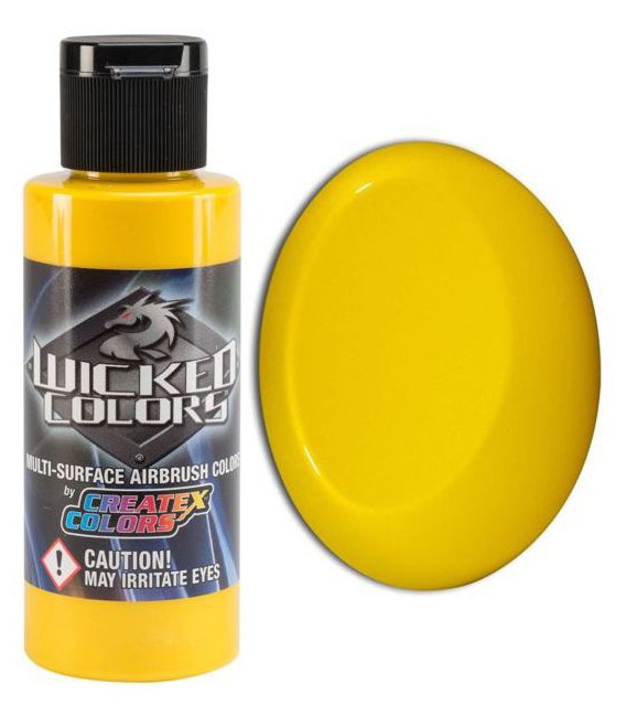W302 Yellow Wicked Pearlized Airbrush painting (60 ml.)
