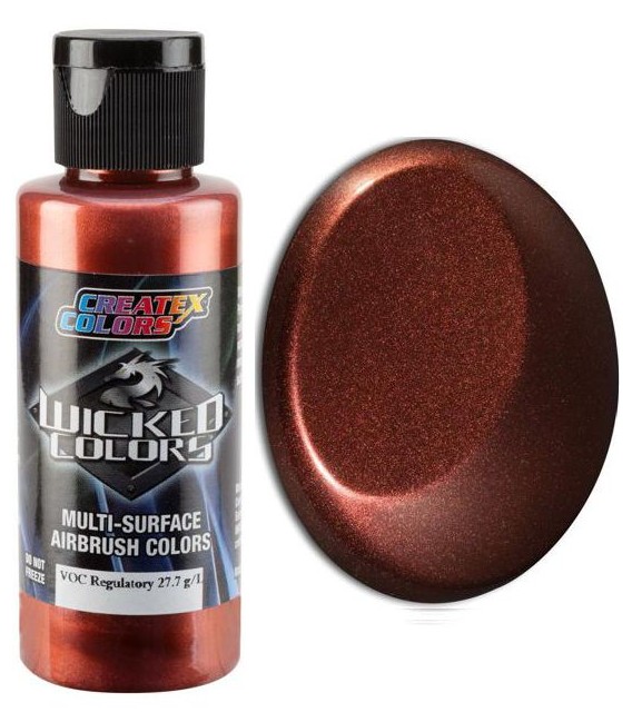 W446 Cosmic Sparkle Autumn Red Wicked airbrush painting (60 ml.)