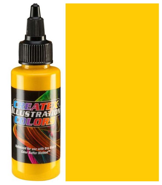 Pittura aerografo 5070 Opaque Chrome Yellow Illustration Createx (60 ml.)