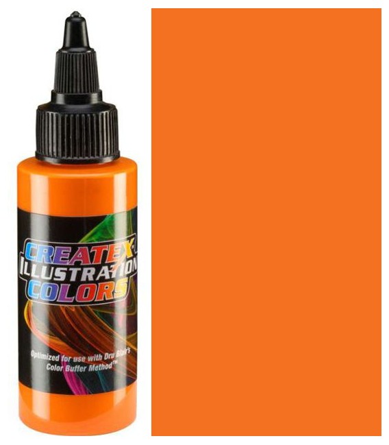Pintura de aerografía 5071 Opaque Orange Illustration Createx (60 ml.)