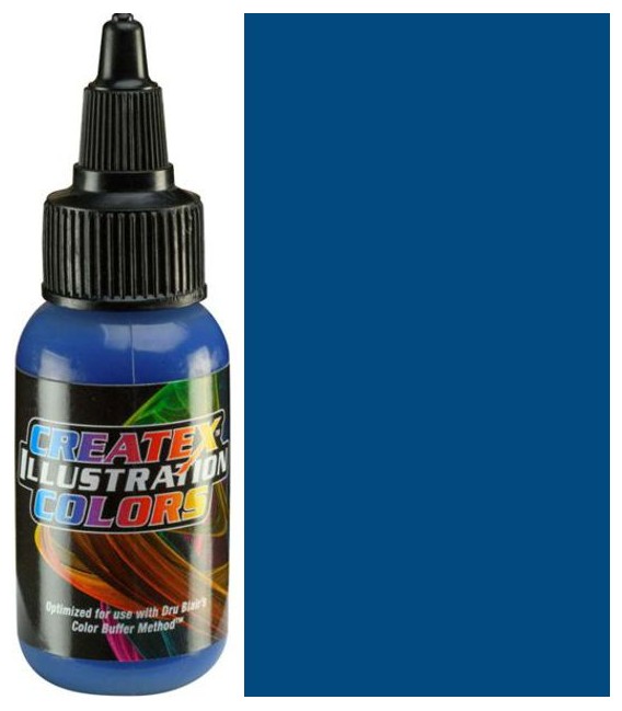 Pittura aerografo 5075 Opaque Dark Blue Illustration Createx (30 ml.)