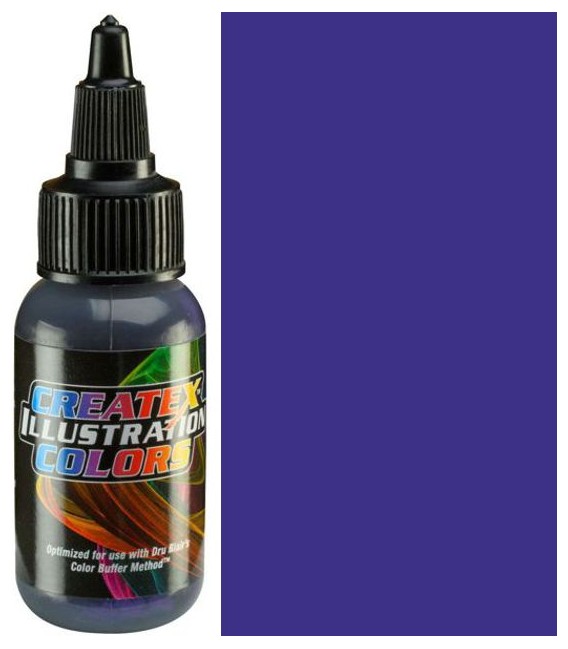5076 Opaque Purple Illustration Createx airbrush painting (30 ml.)