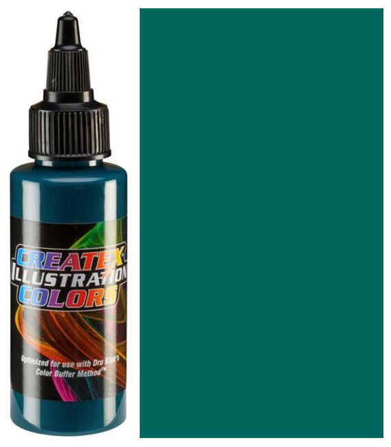 Pittura aerografo 5077 Opaque Green Illustration Createx (60 ml.)