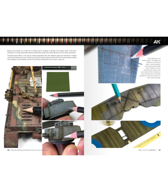AK523 AK Learning 13: Tecnicas de Envejecimiento con Lapiz Acuarelable  - Castellano