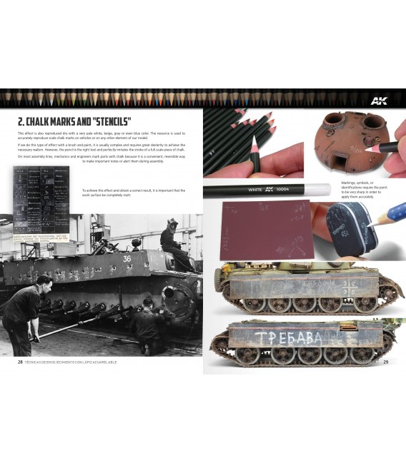 AK523 AK Learning 13: Tecnicas de Envejecimiento con Lapiz Acuarelable  - Castellano