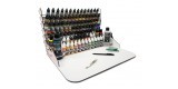26014 Paint display and work station Vallejo with vertical storage 50 x 37 cm