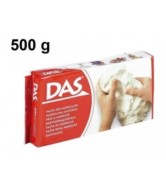 Pasta de modelar DAS Branca 500 g.