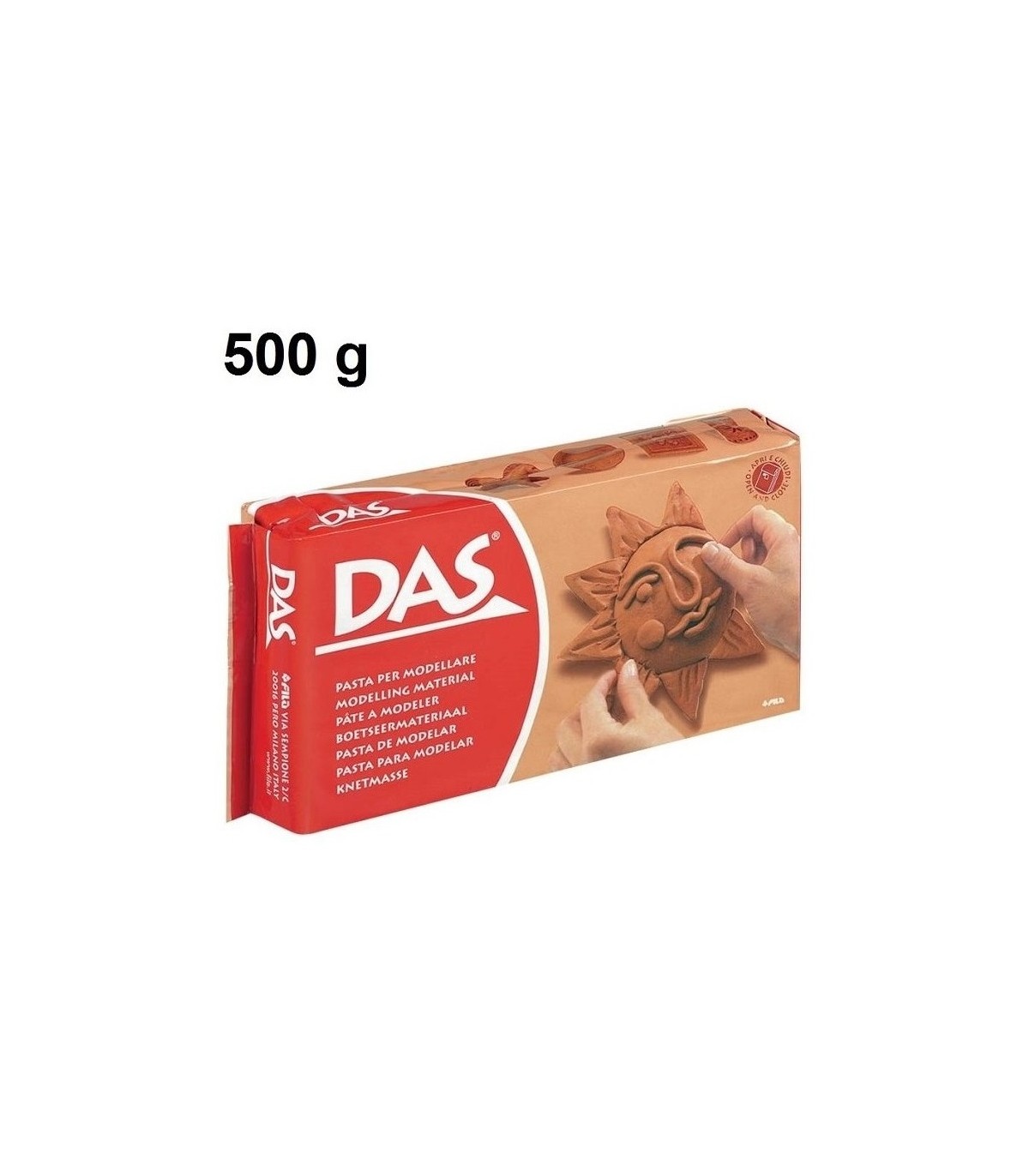 Pasta per modellare DAS Terracotta 500 g.