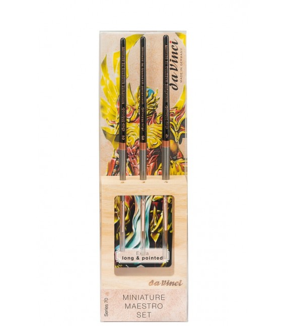 Set de 3 Pinceis Da Vinci Series 70 Miniature Maestro