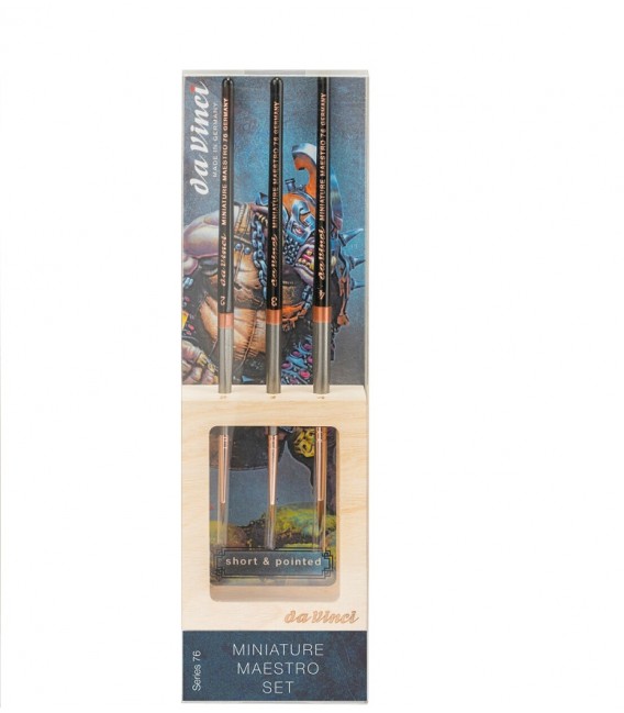 Da Vinci Series 76 Miniature Maestro 3 brushes Set