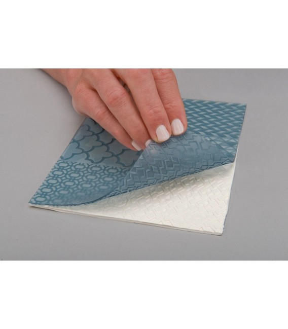 AS2007 Fulls de textura flexible: Geometric Sculpey.