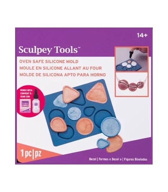 APM80 Moule en silicone apte a four Sculpey.