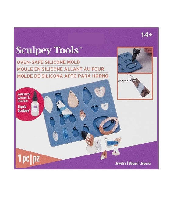 APM54 Motlle silicona apte per a forn Sculpey.