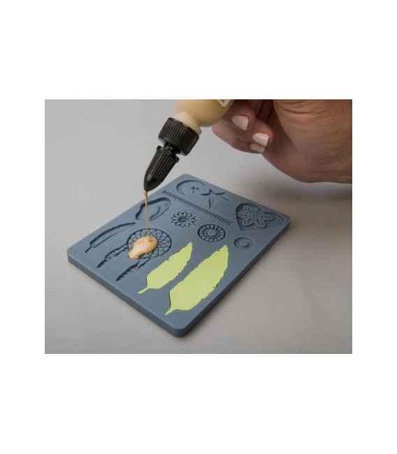 APM63 Moule en silicone apte a four Sculpey.