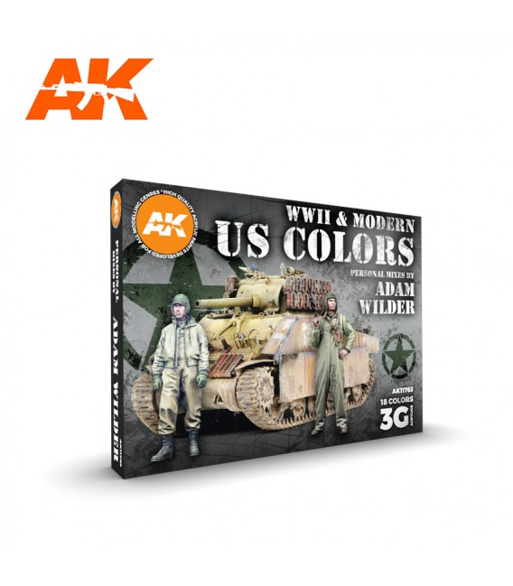 AK11763 WWII and Modern US Colors 18 u. 17 ml - Adam Wilder