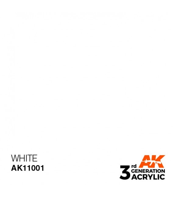 AK11001 White – Intense 3GEN General Series AK Interactive (17ml.)