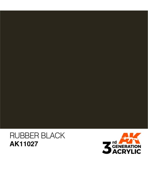 AK11027 Rubber Black – Standard 3GEN General Series AK Interactive (17ml.)